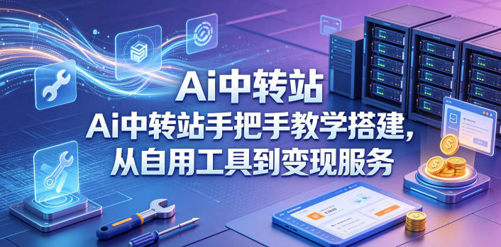 Ai中转站手把手教学搭建，从自用工具到变现服务-小创项目网