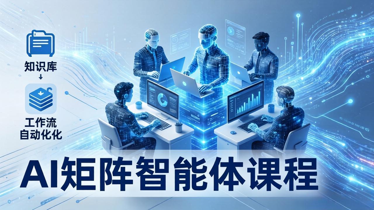 AI矩阵智能体实战：100个数字员工批量生产内容，文本知识库+工作流自动化全搞定-小创项目网
