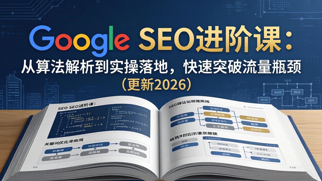 Google SEO进阶课：从算法解析到实操落地，快速突破流量瓶颈(更新2026-小创项目网