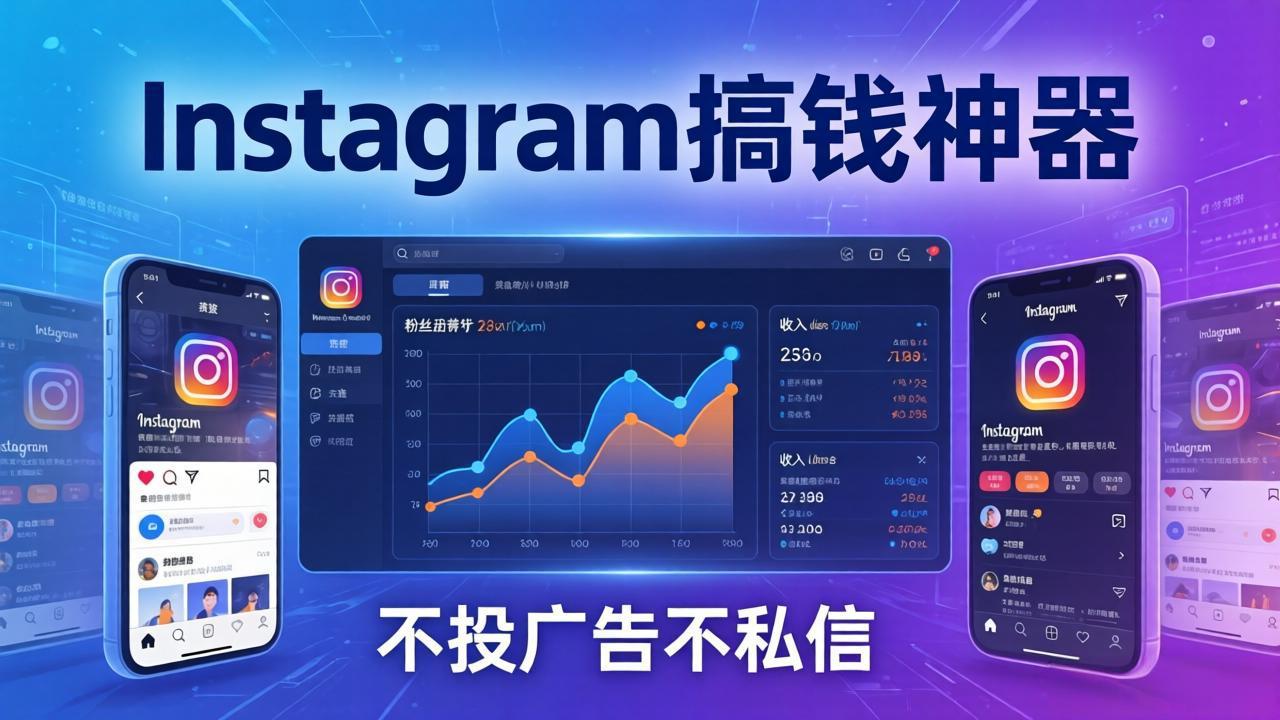 Instagram搞钱神器：月涨6万粉+月入5万刀，不投广告不私信，靠算法+低价产品-小创项目网