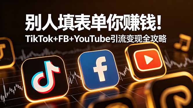 别人填表单你赚钱！TikTok+FB+YouTube 引流变现全攻略【原创双语字幕】-寒山客