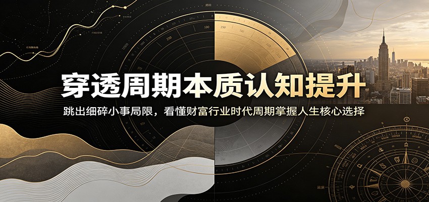 穿透周期本质认知提升：跳出细碎小事局限，看懂财富行业时代周期掌握人生核心选择-寒山客