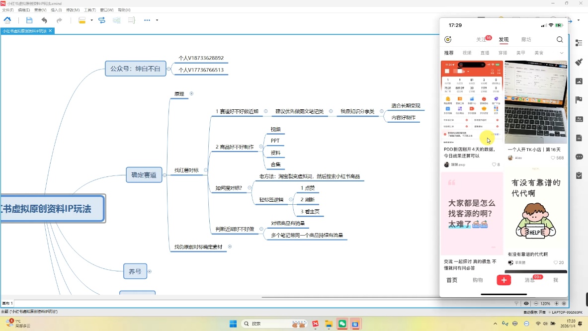 绅白不白·小红书虚拟店铺，IP打法+原创商品(更新2026)-小创项目网
