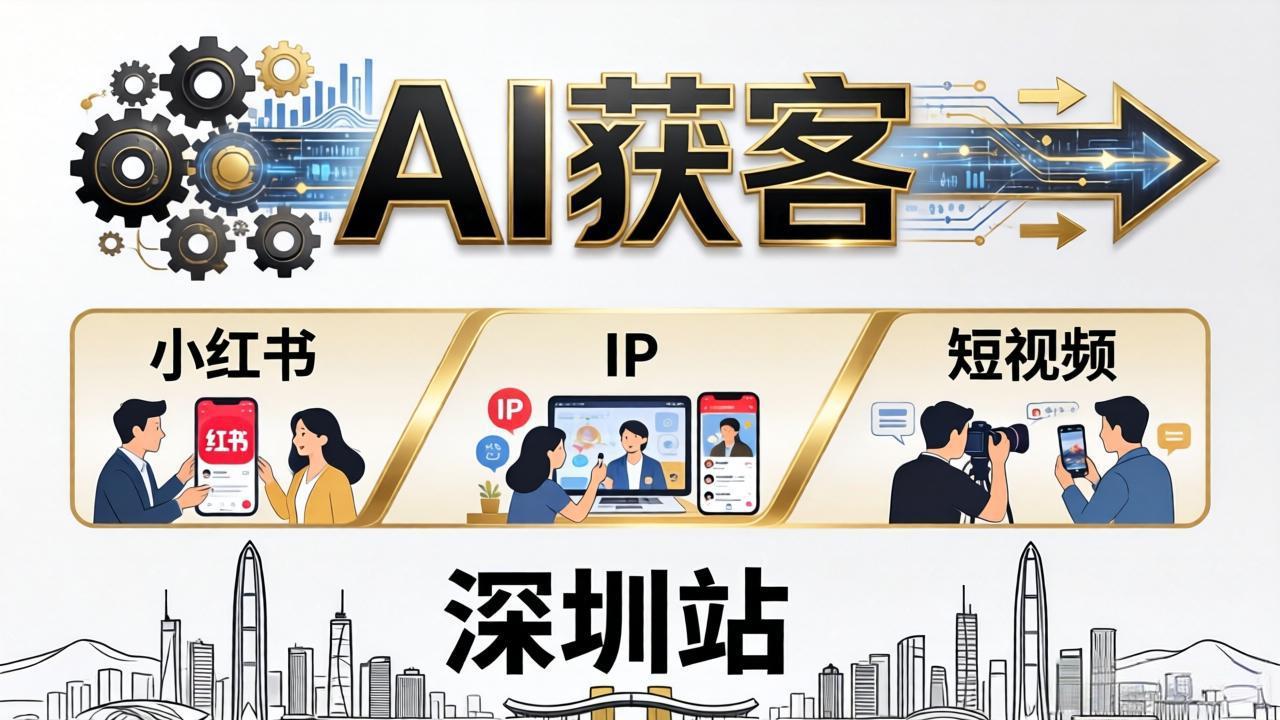 2026AI获客大课深圳站：4月17日-19日3天2夜拆透小红书+IP+短视频，老板操盘手必来-小创项目网