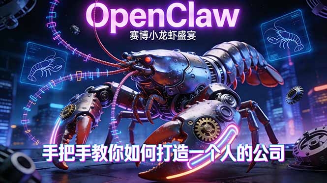 OpenClaw，小龙虾-从产品到爆款的成长之路，手把手教你如何打造一个人的公司-小创项目网