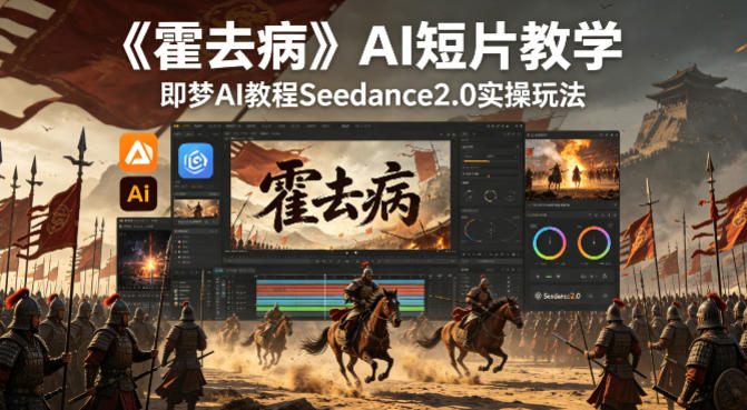 《霍去病》AI短片教学，即梦AI教程Seedance2.0实操玩法-小创项目网