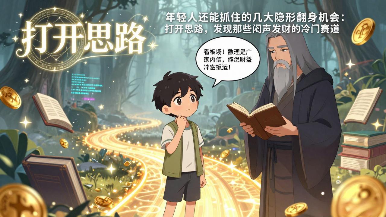 付费文1+2：年轻人还能抓住的几大隐形翻身机会：打开思路，发现那些闷声发财的冷门赛道-小创项目网