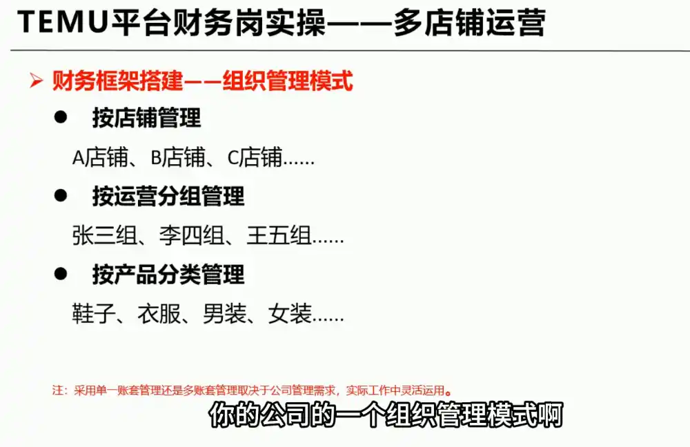 TEMU全盘账务实操课：账单导出、科目设置、利润核算-小创项目网