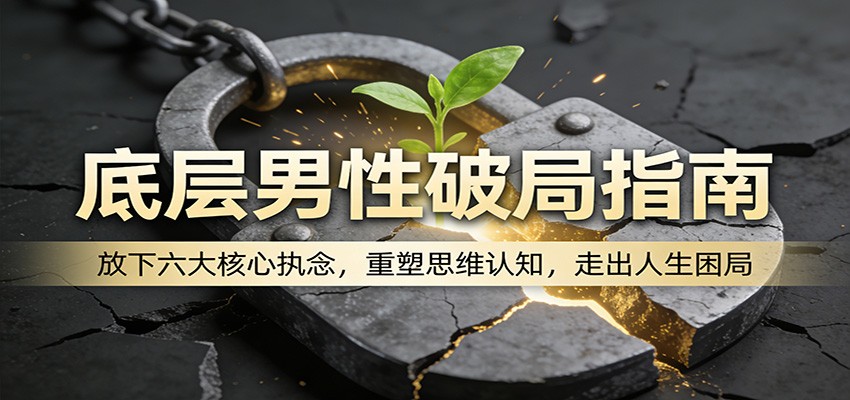 底层男性破局指南：放下六大核心执念，重塑思维认知，走出人生困局-小创项目网