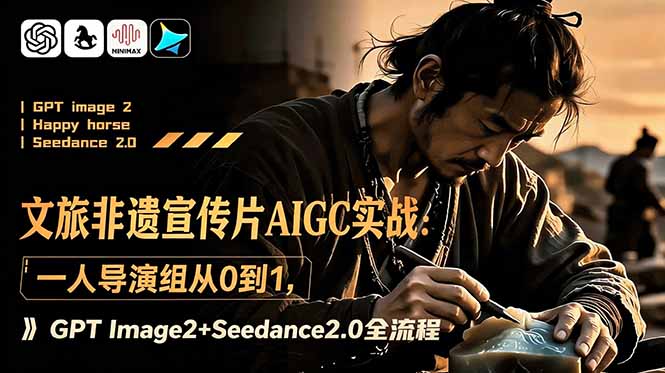 文旅非遗宣传片AIGC实战：一人导演组从0到1，GPT Image2+Seedance2.0全流程-寒山客