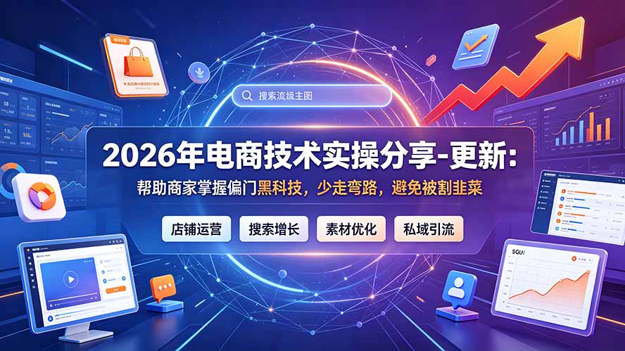 2026年电商技术实操分享-更新9月：帮助商家掌握偏门黑科技，少走弯路，避免被割韭菜-寒山客