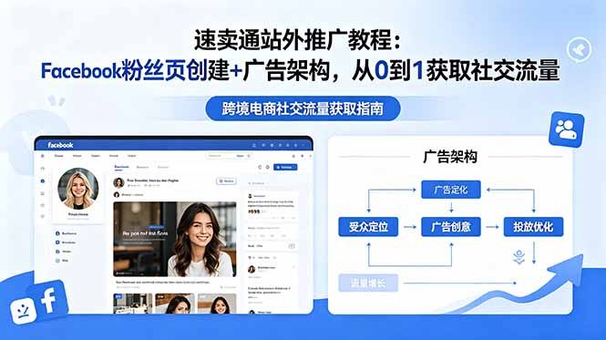速卖通站外推广教程：Facebook粉丝页创建+广告架构，从0到1获取社交流量-小创项目网