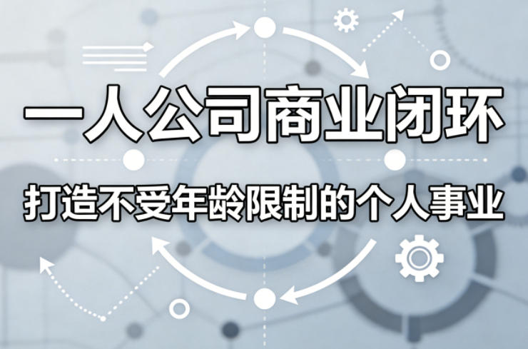 一人公司商业闭环，打造一份不受年龄限制的个人事业-小创项目网