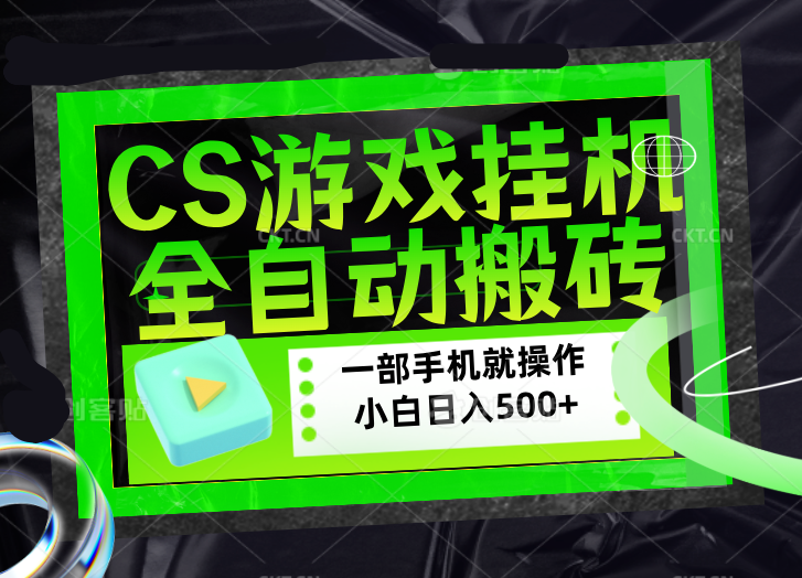 CSGO游戏挂机捡漏搬砖，超稳定的项目，带领1000+小白实现日入500+，数据可视频验证-小创项目网