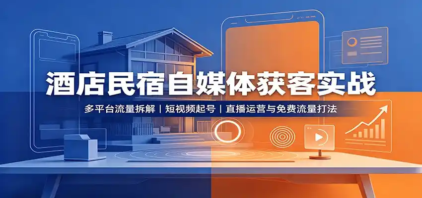 酒店民宿自媒体获客实战-小创项目网