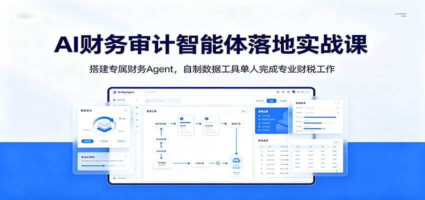 AI财务审计智能体落地实战课：搭建专属财务Agent，自制数据工具单人完成专业财税工作-寒山客