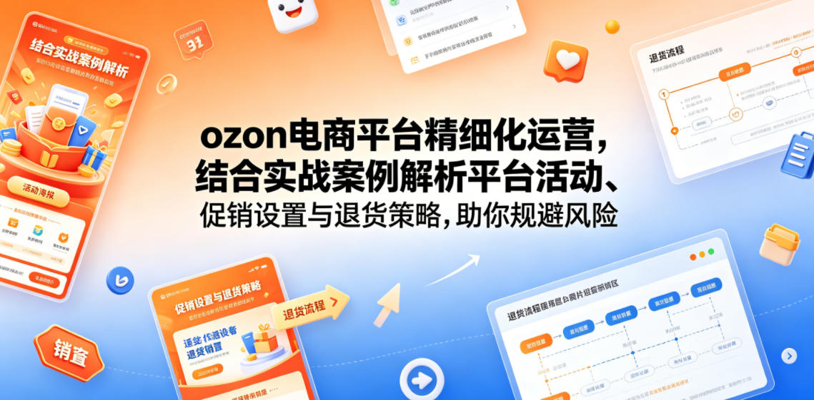 ozon电商平台精细化运营，结合实战案例解析平台活动、促销设置与退货策略，助你规避风险、提升销量-寒山客