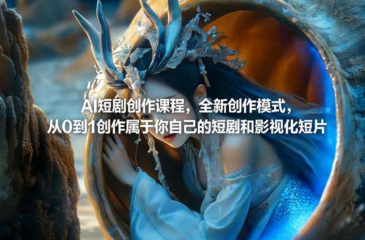 AI短剧创作课程，全新创作模式，从0到1创作属于你自己的短剧和影视化短片-小创项目网