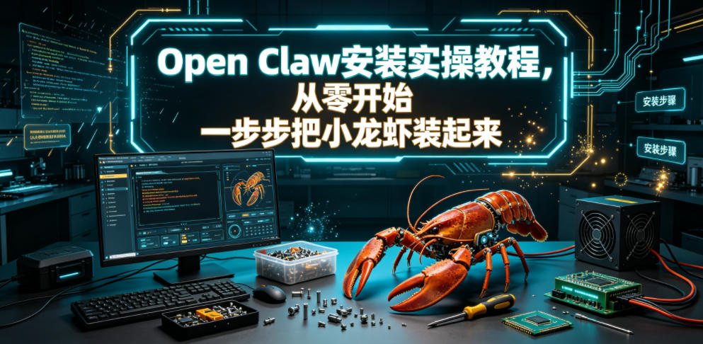 Open Claw安装实操教程，从零开始一步步一步步把小龙虾装起来-小创项目网