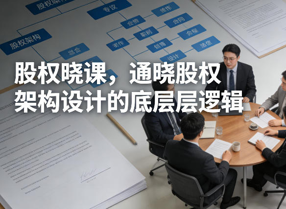 股权晓课，通晓股权架构设计的底层逻辑-小创项目网