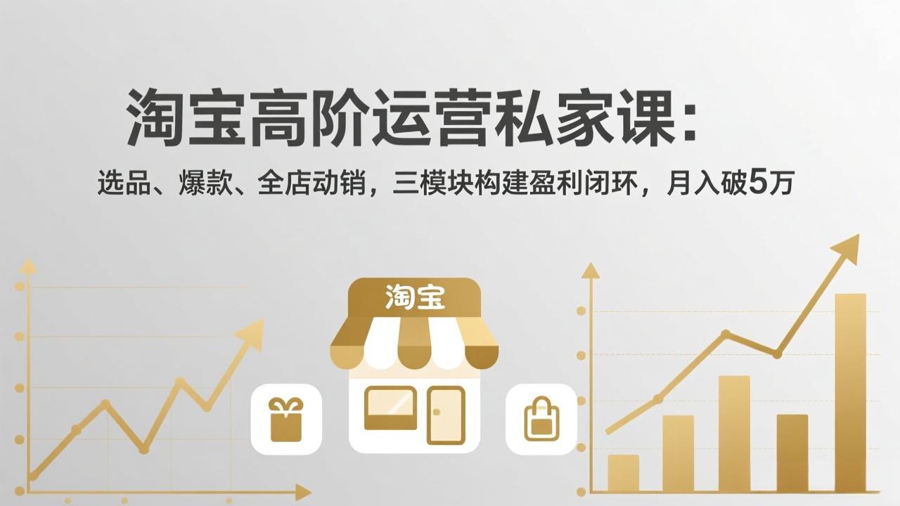 淘宝高阶运营私家课(更新26年4月-小创项目网