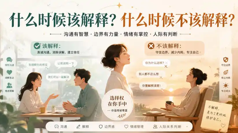 付费文章：什么时候该解释？什么时候不该解释？-小创项目网