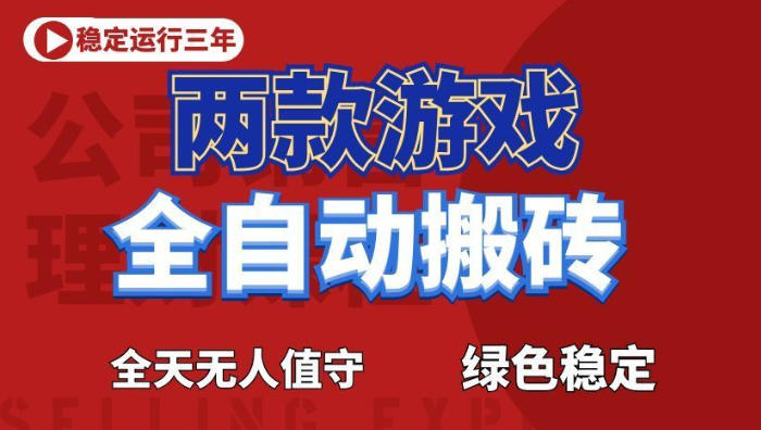 海外游戏全自动搬砖，日入1k+，全天无人值守，绿色稳定！【揭秘】-寒山客