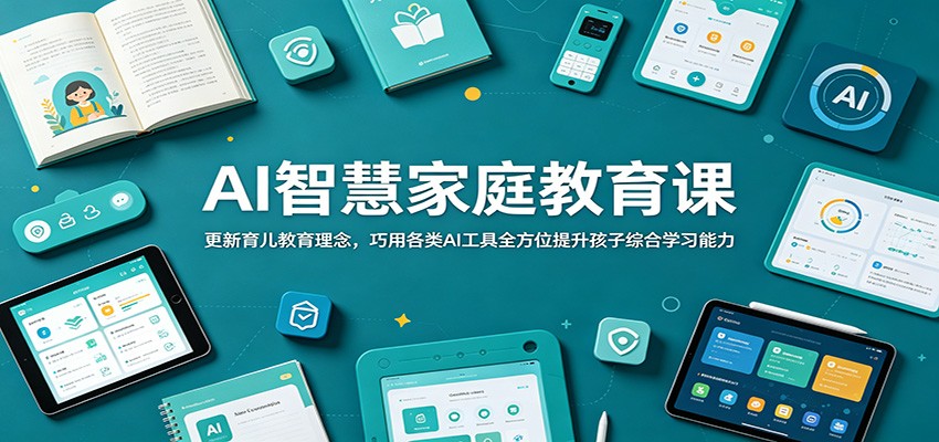 AI智慧家庭教育课：更新育儿教育理念，巧用各类AI工具全方位提升孩子综合学习能力-寒山客