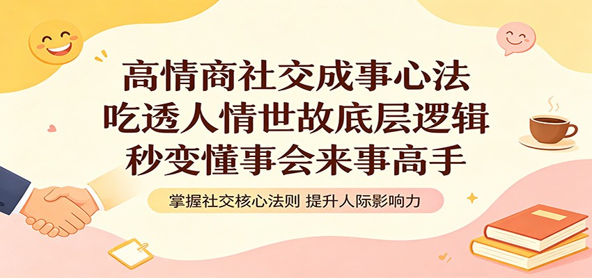 高情商社交成事心法:吃透人情世故底层逻辑,秒变懂事会来事高手-小创项目网