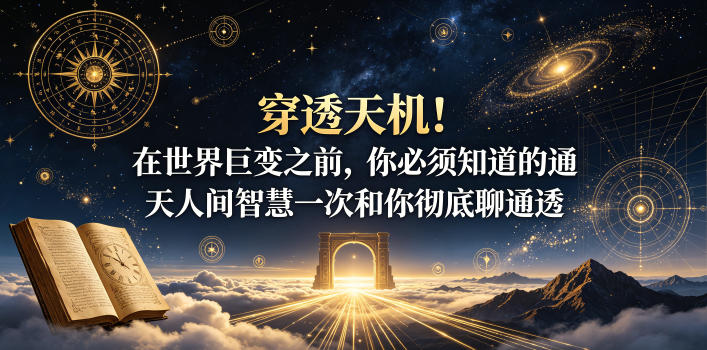 付费文章：穿透天机！在世界巨变之前，你必须知道的通天人间智慧一次和你彻底聊通透-寒山客