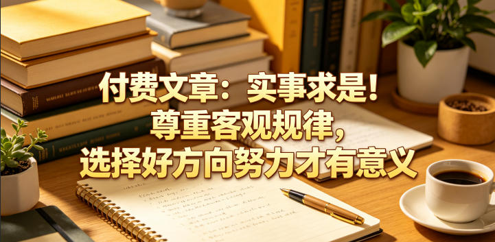 付费文章：实事求是！尊重客观规律，选择好方向努力才有意义-寒山客