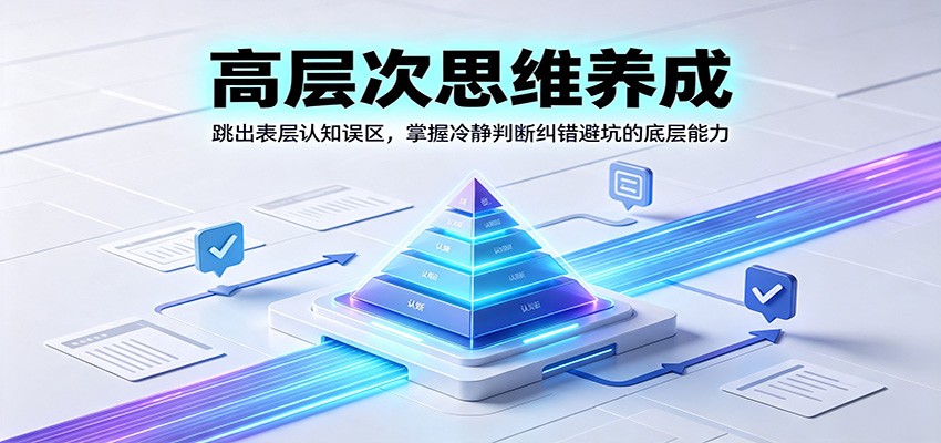 高层次思维养成：跳出表层认知误区，掌握冷静判断纠错避坑的底层能力-寒山客
