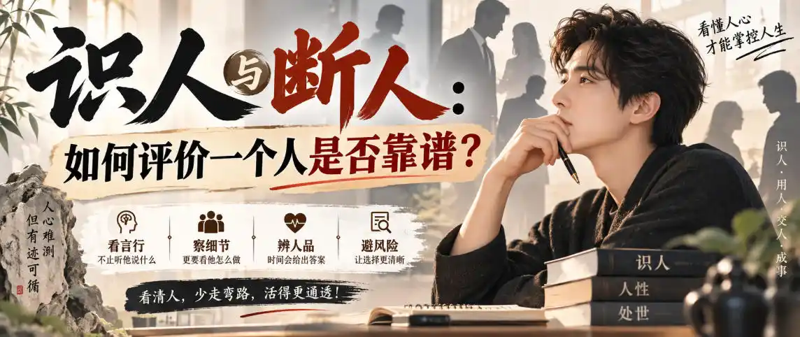 付费文章：识人与断人：如何评价一个人是否靠谱？-小创项目网