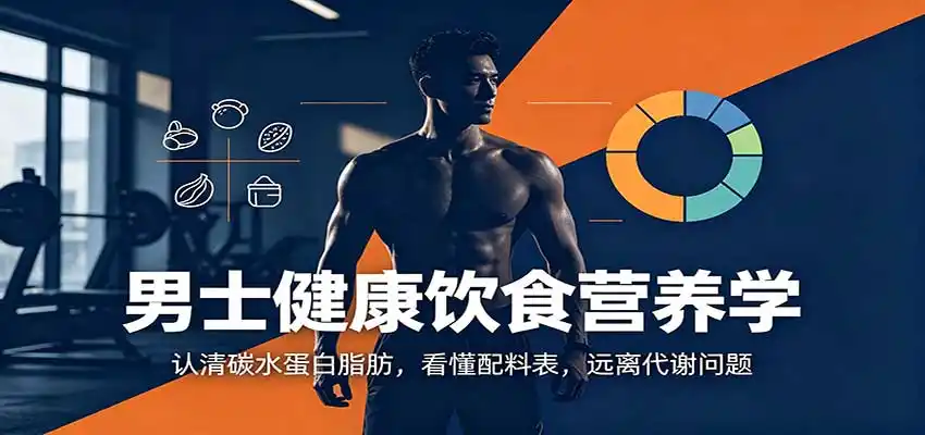 男士健康饮食营养学：认清碳水蛋白脂肪，看懂配料表，远离代谢问题-小创项目网