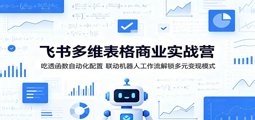 飞书多维表格商业实战营：吃透函数自动化配置，联动机器人工作流解锁多元变现模式-小创项目网