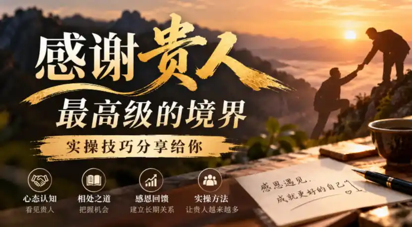 某公众号付费文章：感谢贵人最高级的境界，实操技巧分享给你-小创项目网