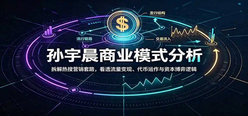 孙宇晨商业模式分析：拆解热搜营销套路，看透流量变现、代币运作与资本博弈逻辑