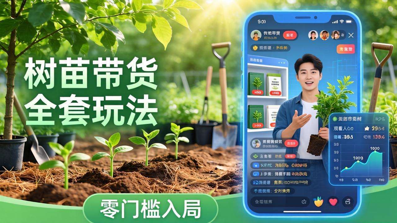 视频号AI树苗带货全套玩法：零门槛入局，掌握豆包、千问等AI工具制作树苗视频的全套流程-小创项目网
