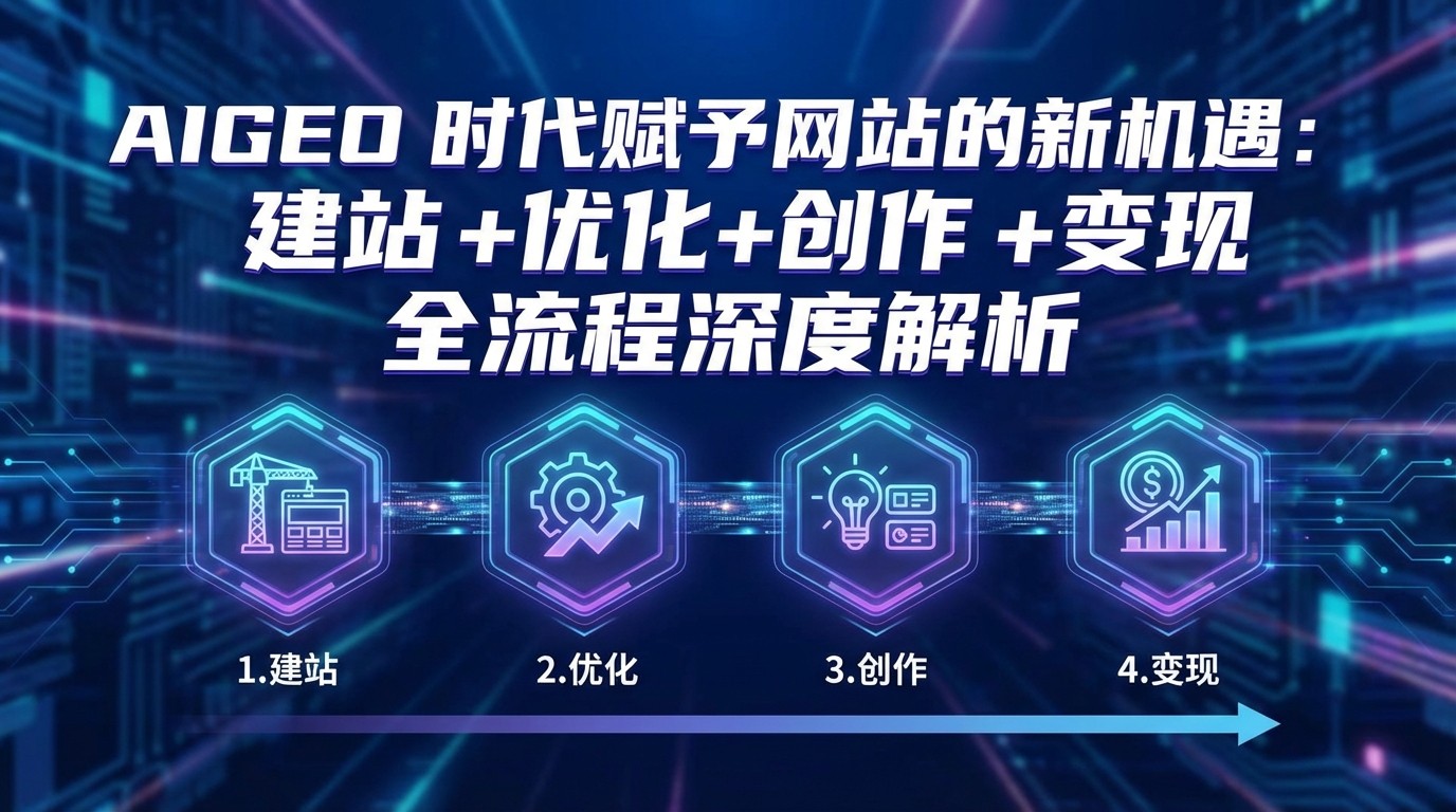 AIGEO+时代赋予网站的新机遇：建站+优化+创作+变现+全流程深度解析-小创项目网