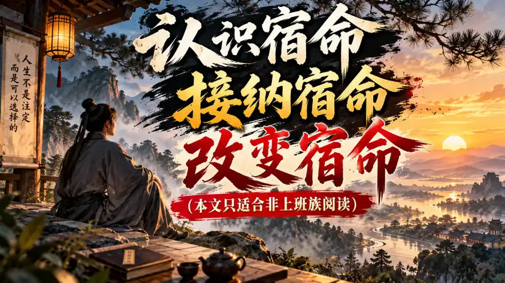 某公众号付费文章：认识宿命，接纳宿命，改变宿命(本文只适合非上班族阅读)-寒山客