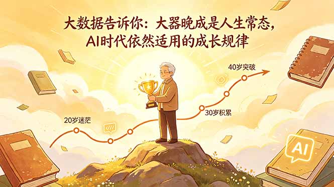 付费文章：大数据告诉你：大器晚成是人生常态，AI 时代依然适用的成长规律-小创项目网
