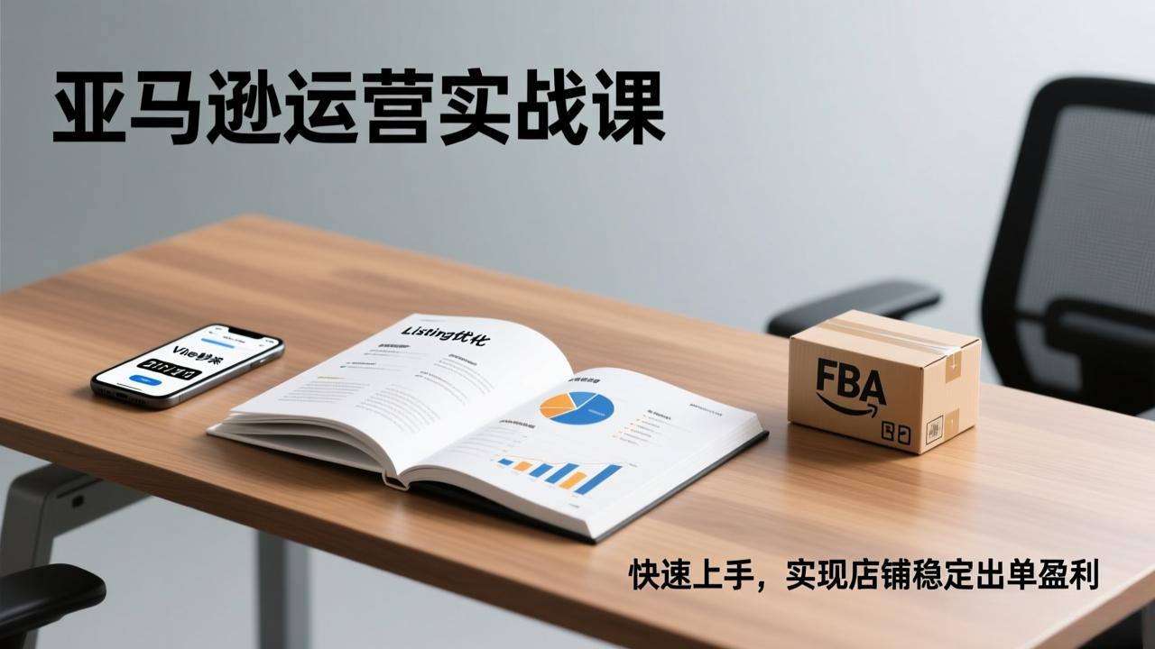 亚马逊运营实战课，Listing优化、Vine秒杀、FBA发货，快速上手，实现店铺稳定出单盈利-小创项目网