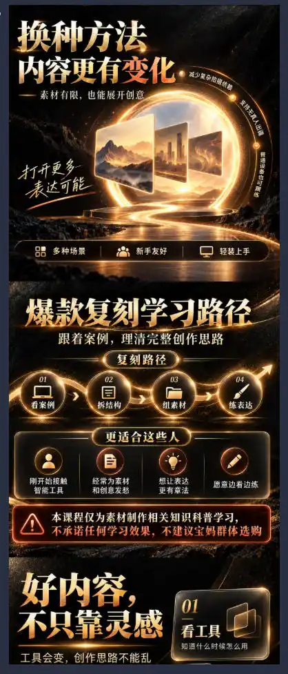 素材制作知识课，爆款复刻Codex短视频自动化，从素材拆解到创意表达，让AI自动“干活”，而不是只会回答问题-小创项目网