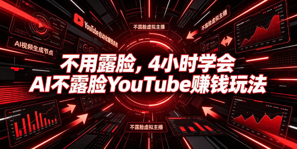 不用露脸，4小时学会AI不露脸YouTube賺钱玩法【原创双语字幕】-寒山客