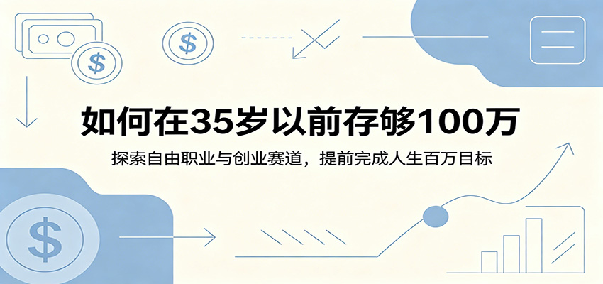 如何在35岁以前存够100万：探索自由职业与创业赛道，提前完成人生百万目标-寒山客