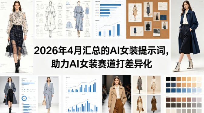 2026年4月汇总的AI女装提示词，助力AI女装赛道打差异化-小创项目网