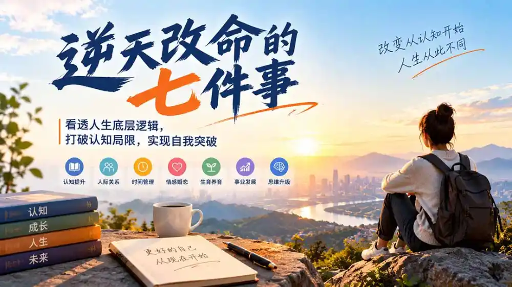 付费文章：逆天改命的七件事，看透人生底层逻辑，打破认知局限，实现自我突破-小创项目网