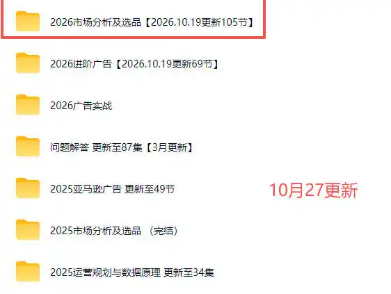 2026亚马逊视频教程，学习我们的商业模式，以及2026最新的选品及运营经验(更新1027)-小创项目网