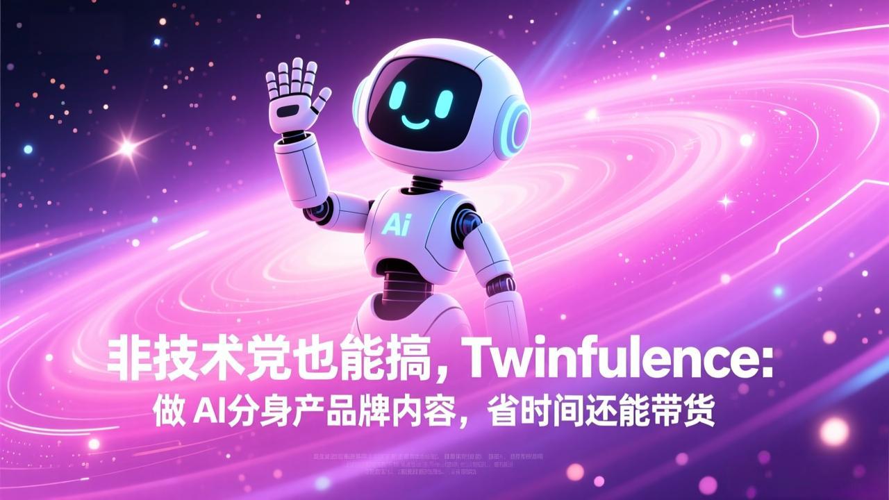 非技术党也能搞!Twinfluence:做 AI 分身产品牌内容,省时间还能带货-小创项目网