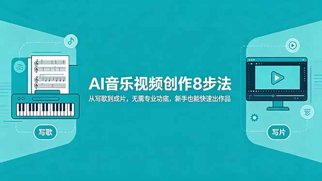 AI音乐视频创作8步法：从写歌到成片，无需专业功底，新手也能快速出作品-小创项目网